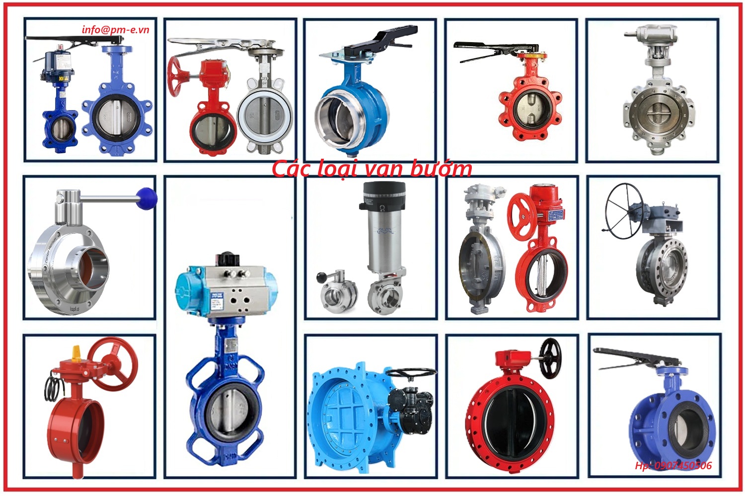 Các loại Van bướm (Butterfly Valve)