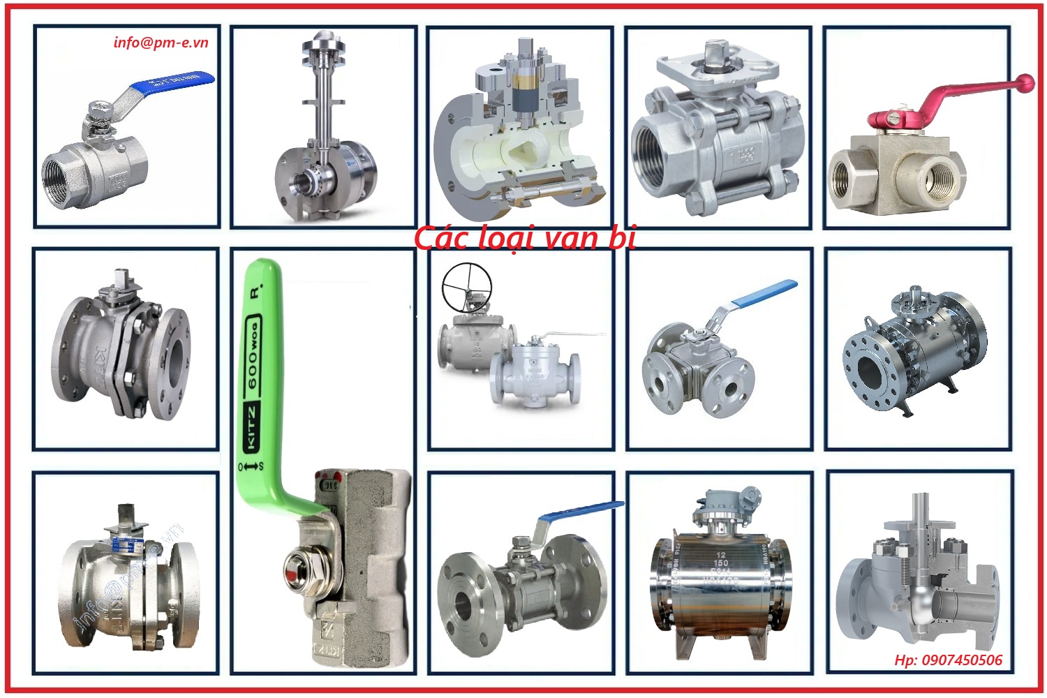Các loại Van bi (Ball Valve)