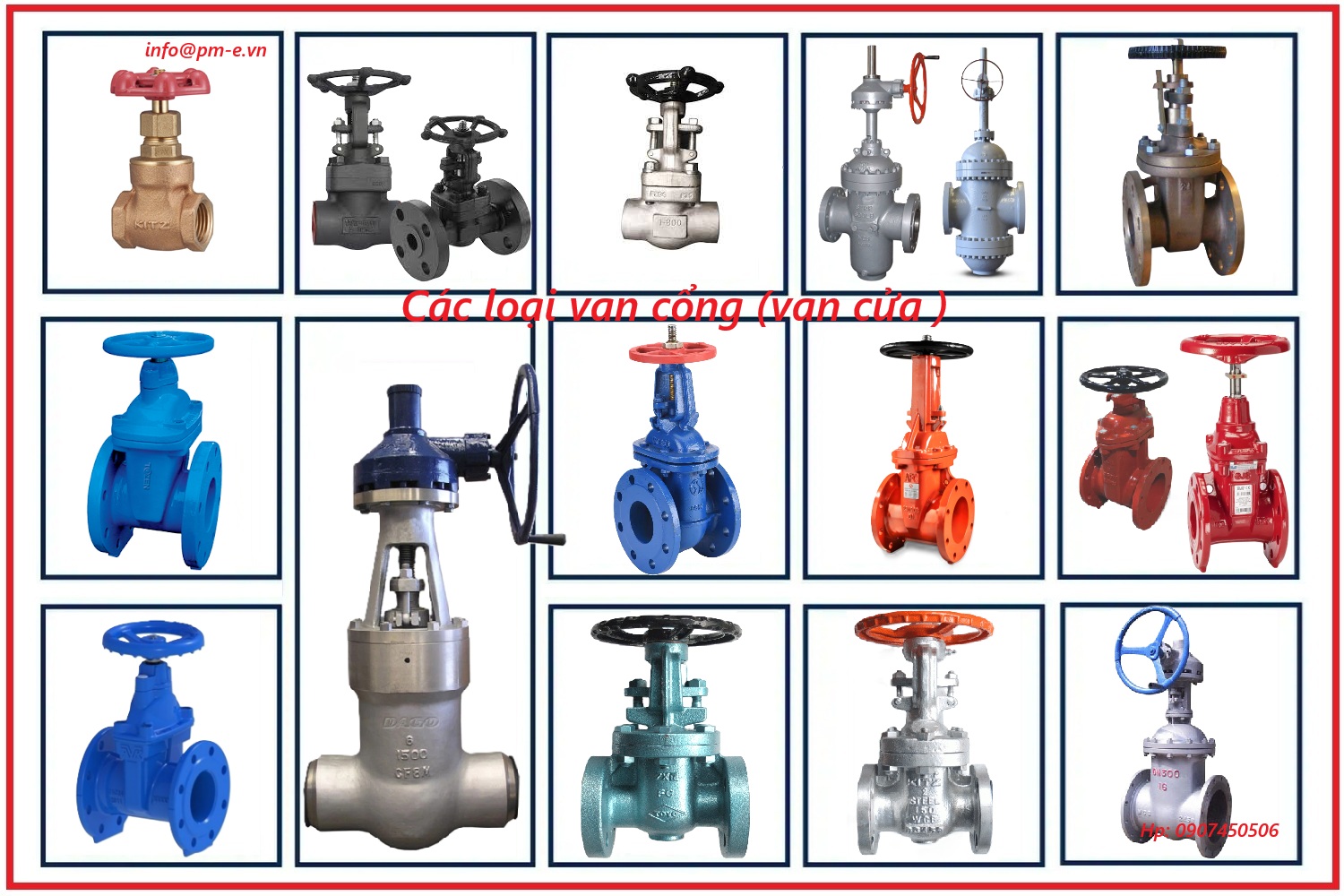 Các loại Van cổng / Van cửa (Gate Valve)