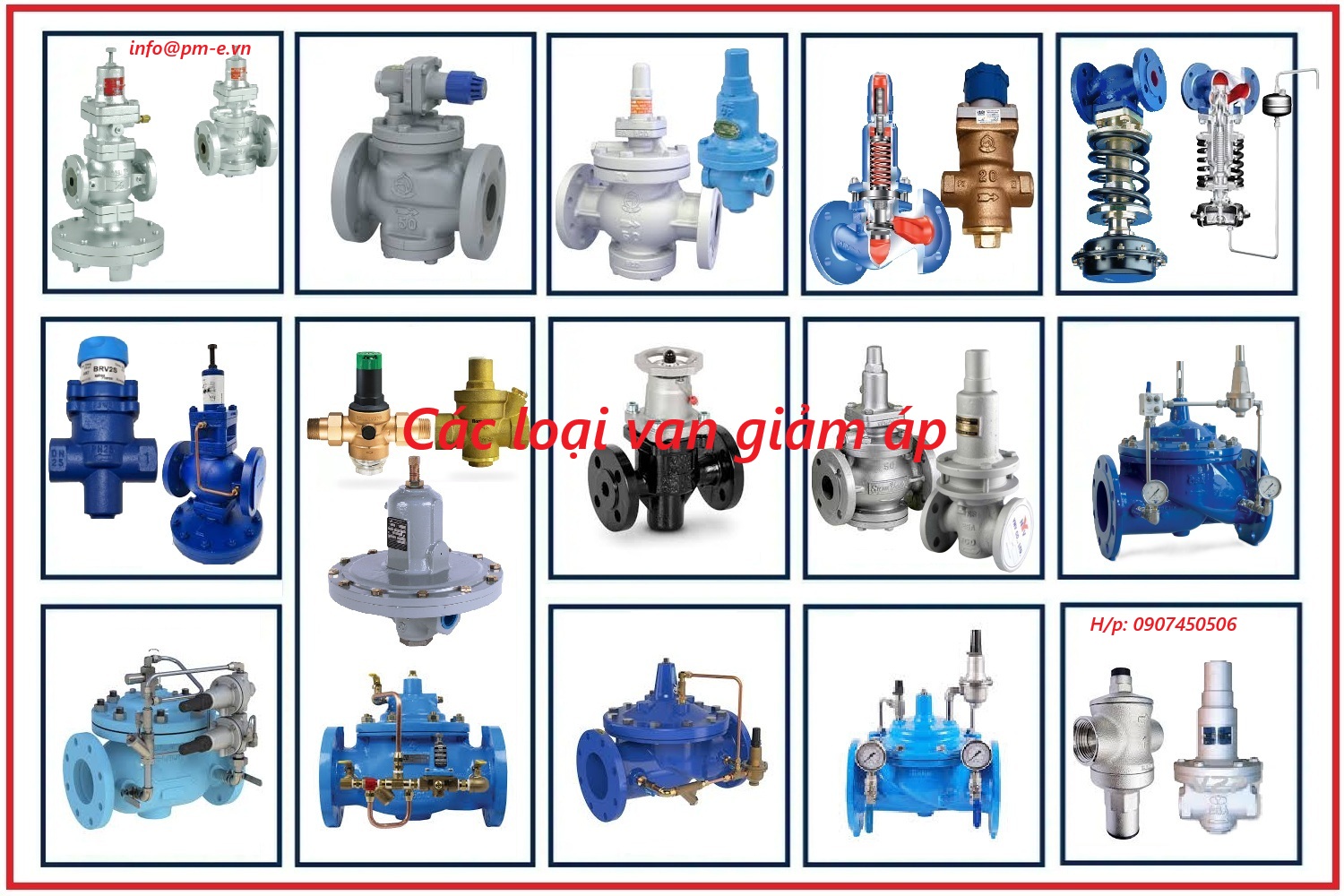 Các loại Van giảm áp (Pressure Reducing Valve)