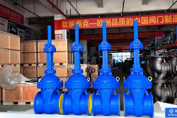 ETM Armaturen Big Size DIN & EN Low Torque Design Gate Valve Export To European Customer.