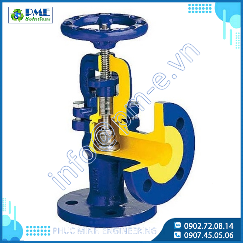 Zetkama Angle Globe Valve zGLO Fig. 216 / Stop valve zGLO Fig. 216