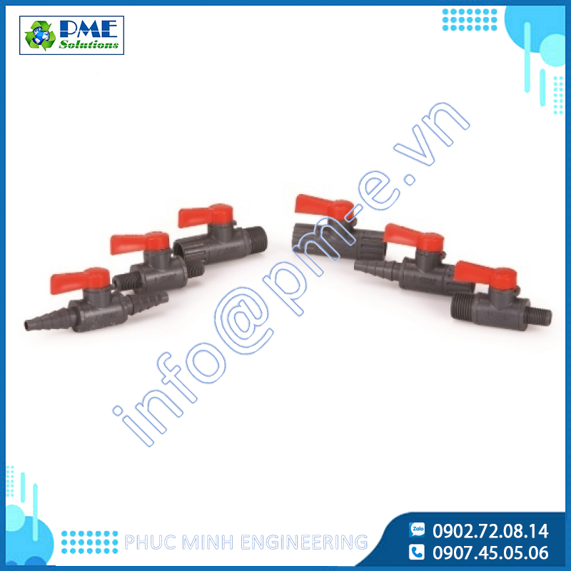 LAB COCK VALVE PVC – Van bi phòng thí nghiệm Full Port cho hệ hóa chất & nước