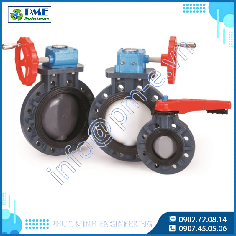 BUTTERFLY VALVE – Van bướm PVC, CPVC, PP, PVDF cho hệ hóa chất & nước