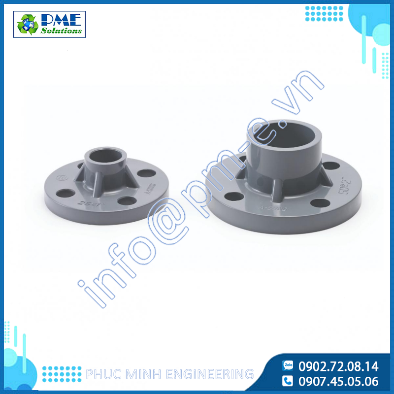 CPVC TS-Flange Asung Hàn Quốc – Bích Nối Ống Nhựa Chịu Nhiệt & Áp Lực Cao