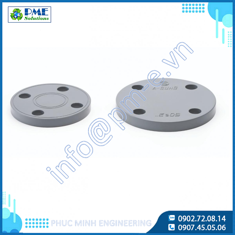 CPVC Blind Flange Asung Hàn Quốc – Bích Bịt Ống Nhựa Chịu Nhiệt & Áp Lực