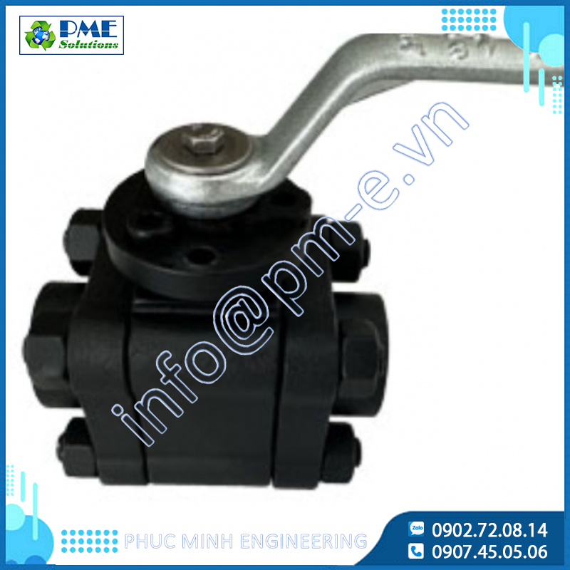 Van Bi Hàn 3PC VINVAL A105N Class 800 (Forged Steel Ball Valve BW) DN15–DN50