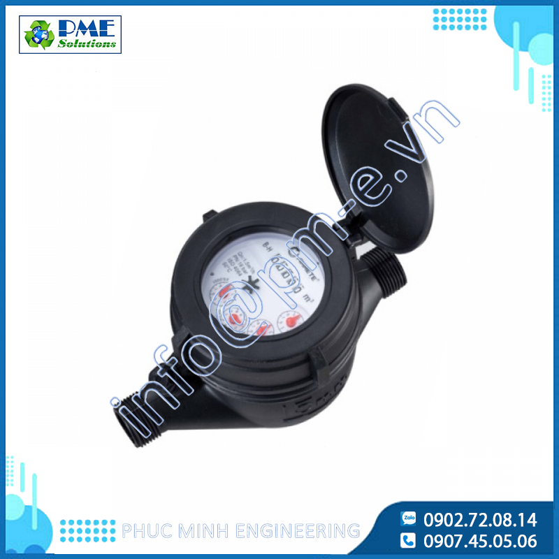 Đồng Hồ Nước Nhựa Đa Tia AMT MJP-D Ammete | Plastic Multi-Jet Dry Type Water Meter | Giá tốt nhất tại PM-E.VN