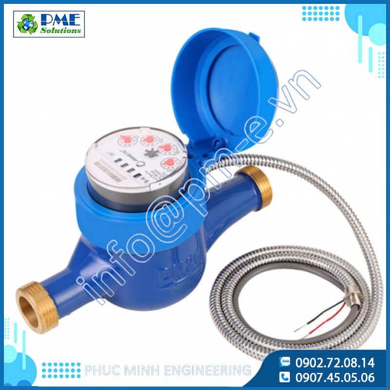 Đồng hồ nước đọc trực tiếp quang điện bằng đồng AMT PEB Series