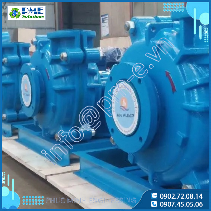 Bơm bùn lót cao su (Rubber Lined Slurry Pumps) AnPump